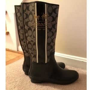 Authentic Coach rain boots